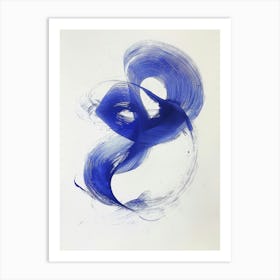 'Blue Swirl' 1 Art Print