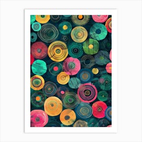 Colorful Circles 1 Art Print