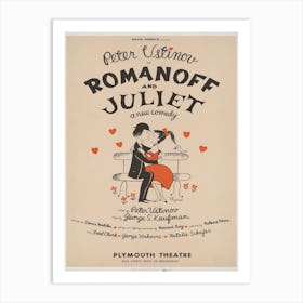 Romanoff And Juliet Theatre Poster 1960 Art Print