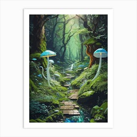 Mysterious Forest Path Art Print