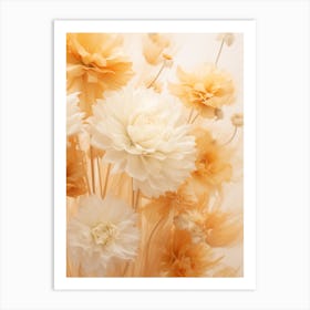 Boho Dried Flowers Marigold 2 Art Print