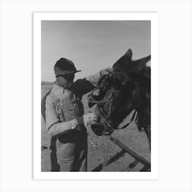 Untitled Photo, Possibly Related To Son Of Pomp Hall, Tenant Farmer, Unharnessing Mule On His Father S Far Art Print