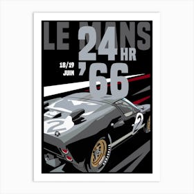 66 Le Mans Gt40 Art Print