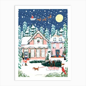 Christmas Night Art Print