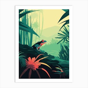 Frog In The Jungle 1 Art Print