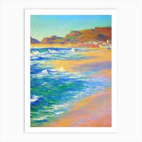Amadores Beach Gran Canaria Spain Monet Style Art Print