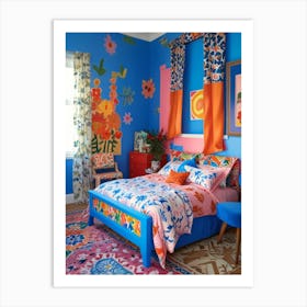 Colorful Bedroom Art Print