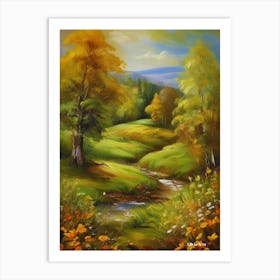 Canada,Canadian mountain forests,mountain pass, a distinctive and beautiful work of art describing the beauty of nature in Canada.3 Art Print