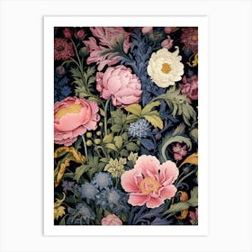 Floral Wallpaper 165 Art Print