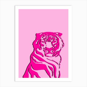 Pink Tiger 2 Art Print