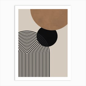 Lines and circles 6 2 Art Print