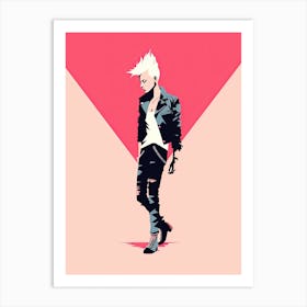 Elegant Pink Punk Awakening Art Print