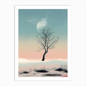 Tree In The Snow Art Print