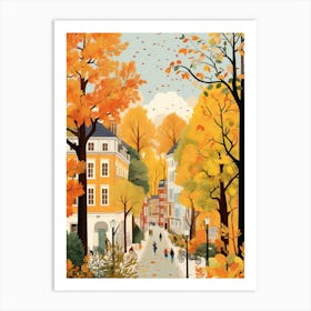 Vienna In Autumn Fall Travel Art 2 Art Print
