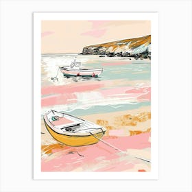 Boats On The Beach 3 Art Print