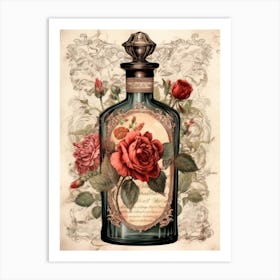 Vintage Perfume Bottle Art Print