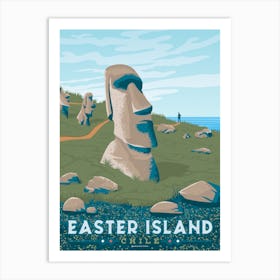 Easter Island Pacific Ocean Chile Art Print