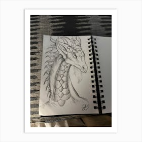 Dragon Head Art Print