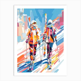 Aspen Snowmass   Colorado Usa, Ski Resort Illustration 1 Art Print