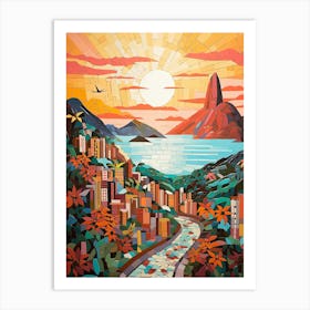 Rio de Janeiro's Majestic Skyline Art Print