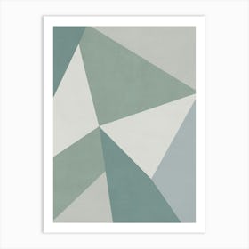 Geometric Triangles - AC01 Art Print