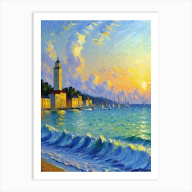 Sunset At The Beach 4 Art Print