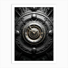 Clock Wallpaper 4 Art Print