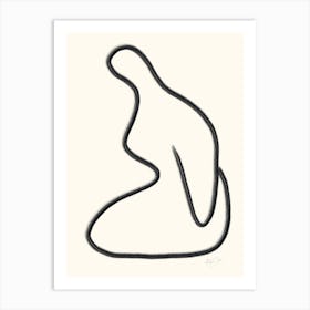 Elegance In Line Nude Art Print