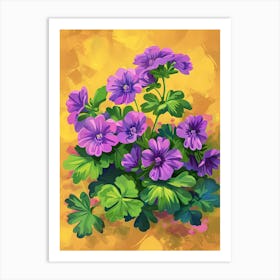 Geraniums Art Print