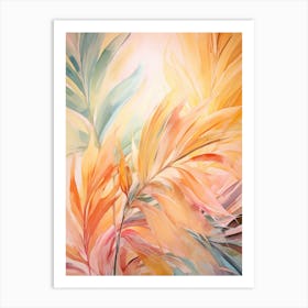 Abstract Of Tropical Leaves Art Print