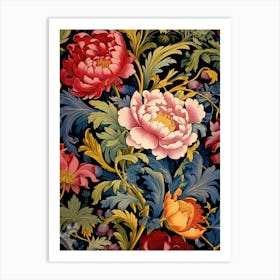 Floral Wallpaper 298 Art Print