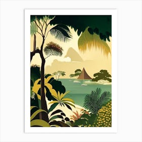 Turks And Caicos Islands Rousseau Inspired Tropical Destination Art Print