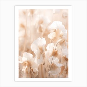 Boho Dried Flowers Sweet Pea 1 Art Print