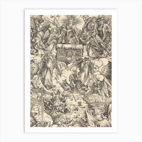 The Opening of the Seventh Seal, From the Apocalypse Series - Albrecht Dürer, 1511 in Remastered HD Art Print