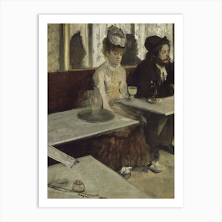 In A Café, Edgar Degas Art Print