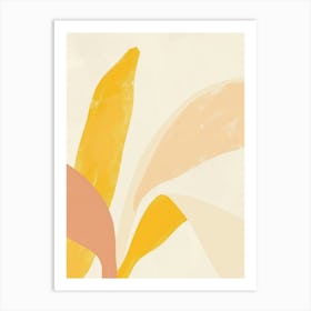 Bananas Close Up Illustration 1 Art Print