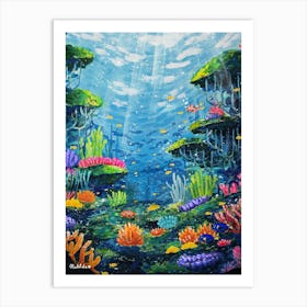 Under the sea, corals Art Print