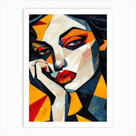 Abstract Of A Woman 72 Art Print