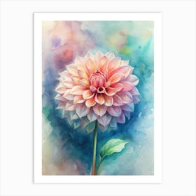 Dahlia Painting Art Print