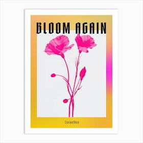 Hot Pink Lisianthus 1 Poster Art Print