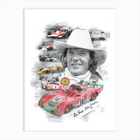 Arturo Merzario Portrait Art Print