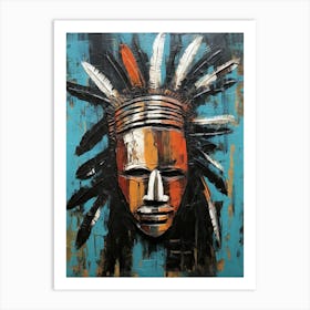 Iroquois Impressions in Masks - Native Americans Series Art Print