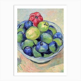 Feijoa 1 Vintage Sketch Fruit Art Print