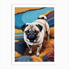 Cute Pug 1 Art Print