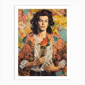 Harry Styles Kitsch Portrait 9 Art Print