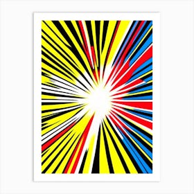 Gamma Ray Burst Bright Comic Space Art Print