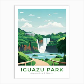 Argentina & Brazil Iguazu Park Travel Art Print