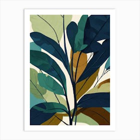 Abstract Leaves Art Print