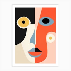 Abstract Portrait Of A Woman 5 Art Print