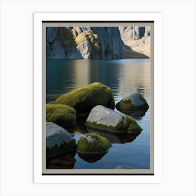 Mossy Rocks 1 Art Print